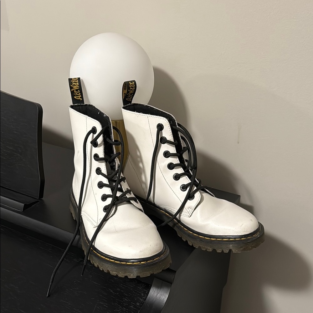 Dr. Martens classic women’s combat boot.